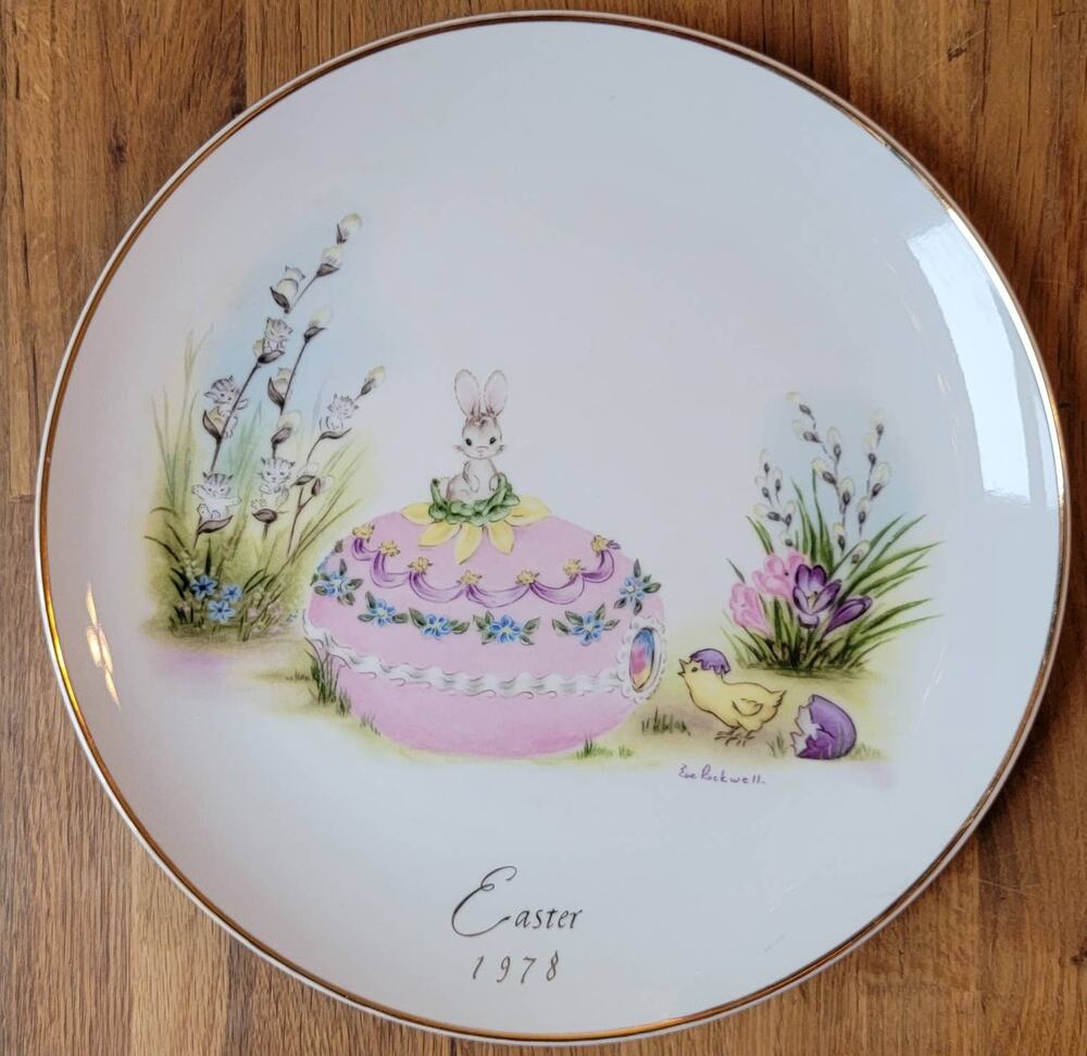 Eve Rockwell Easter Plate 1978 George Good Decorative Collectible